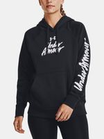 Under Armour UA Rival Fleece Graphic Hdy Sweatshirt Schwarz