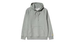 Carhartt WIP Carhartt Hooded Chase Sweat Grey Heather Pánske - Mikiny a mikiny s kapucou Carhartt WIP - Fialová - I033661_00M_XX-S - Size: S