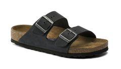 Birkenstock Arizona NU Oiled SFB Black Narrow Fit
