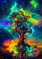 Kosmický strom života - puzzle z kategorie Umělecké