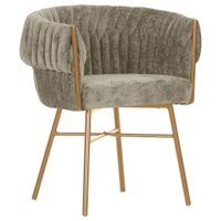 Ambia Home STOLIČKA S PODRÚČKAMI, ženilka, taupe