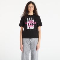 T-shirt Karl Lagerfeld Jeans Reg Graffiti Logo Tee Black L