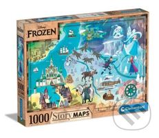 Disney Mapa Frozen - puzzle z kategorie Disney