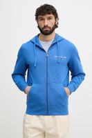 Tommy Hilfiger mikina na zips s kapucňou pánska bavlnená