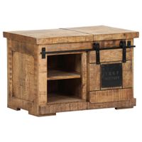 Landscape KOMODA, mangové drevo, prírodná farba, čierna, 75/50/45 cm