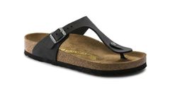 Birkenstock Gizeh Oiled Leather Black Regular Fit