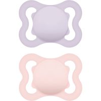 MAM Supreme 0m+ пустушка Purple/ Pink 2 кс