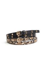 Light Brown and Black Women's Belt 2pcs ORSAY - Women's