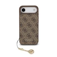 GUESS 4G CHARM Ovitek z obeskom Apple iPhone Air BROWN