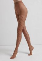 Conte Woman's Tights & Thigh High Socks Pois Bronz