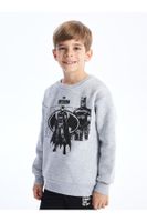 LC Waikiki Crew Neck Batman Printed Long Sleeve Boy's Sweatshirt