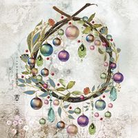 Ubrousky na dekupáž - Krystalové ozdoby - 1ks