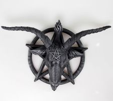 ukras zid Baphomet Zid Plaque - B0849C4