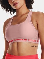 Under Armour UA Crossback Mid Hthr Sport Büstenhalter Rosa