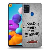 Silikónový čierny obal pre Samsung Galaxy A21s - Grey Drift