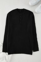 Trendyol Black Casual Slim Slim Fit Crew Neck Textured Knitwear Sweater