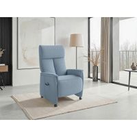 Sit & More RELAXAČNÉ KRESLO, textil, svetlomodrá