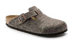 Birkenstock Boston Wool Felt Narrow Fit Ženy - Sandály Birkenstock - Hnědá - 0160583-5 - Size: 5