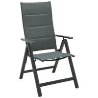 ZÁHRADNÉ KRESLO, kov, textil