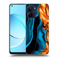 Silikónový prehľadný obal pre Realme 10 4G - Gold blue