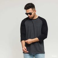 Koszulka Urban Classics Contrast 3/4 Sleeve Raglan Black S