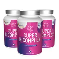 Essentials Super B-Complex. 90 Kapseln. Superstarker Vitamin B-Komplex mit 8 B-Vitaminen. Extra reine Formel. Vegan | Sensilab