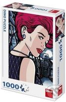 Pop art - Tajemná žena - puzzle z kategorie Umělecké
