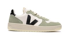 Veja V-10 Leather Pure-Black-Clay Pánske - Tenisky Veja - Biela - VI0220500B-9 - Size: 9