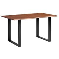 P & B JEDÁLENSKÝ STÔL, akácia, čierna, farba vlašského orecha, 140/80/76 cm