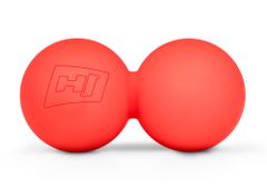 Duo-Massageball  aus Silikon 63 mm rot