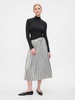 GAP Metallic pleated midi skirt - Women's