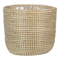 KVETNÍK prírodné materiály, 24/24/22,5 cm
