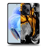 Silikónový čierny obal pre Xiaomi Redmi Note 12 5G - Black Gold