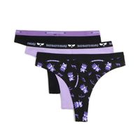 Cropp - Komplet 3 spodnjih hlačk Bad Badtz-Maru - vijolična