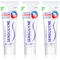 Sensodyne Sensitivity & Gum Whitening відбілююча зубна паста для захисту зубів та ясен 3x75 мл