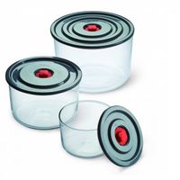 Simax sada skleněných dóz Pump & Pump 3 ks