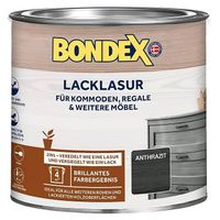 Kompaktní lazura na dřevo Bondex Lacquer Glaze 2v1 / 375 ml / hedvábný lesk / antracit