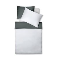 Fleuresse POSTEĽNÁ BIELIZEŇ, makosatén, sivá, svetlosivá, 140/200 cm