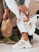 Női SPARKGLAM fehér Dstreet tornacipő