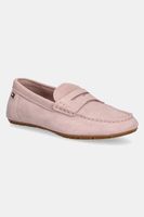 Tommy Hilfiger mokasíny dámske semišové FLAG SOFT SUEDE DRIVER LOAFER