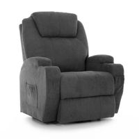 Állítható masszázsfotel billenő funkcióval, szövet-antracit