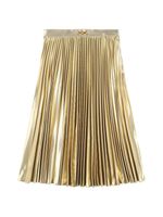 Poly Blend Twill Maxi Skirt