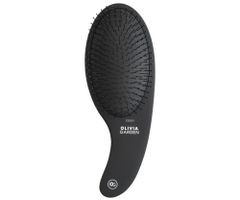 Kefa na rozčesávanie vlasov s nylonovými štetinami Olivia Garden Curve - čierna (ID2091) + darček zadarmo