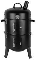 Gril STrend Pro BBQ Smoker, na drevené uhlie, 3v1 grilovanie, údenie a vodné údenie, 440x780 mm