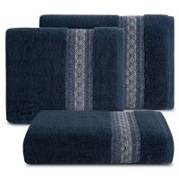 Eurofirany Unisex's Towel 424698 Navy Blue