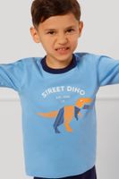 Chlapecké pyžamo Italian Fashion Rex - bavlna Světlemodrá-tmavěmodrá 4 roky