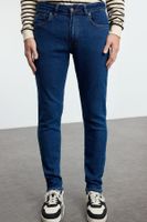 Trendyol Navy Blue Skinny Fit Flexible Fabric Slim Cut Denim Jeans Trousers Jeans