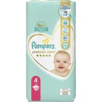 Pampers Premium Care Size 4 одноразові підгузки 9-14 kg 52 кс