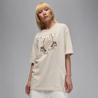 Jordan Flight Wmns Oversized Tee Light Orewood Brown - Dámske - Tričko Jordan - Hnedé - DV1411-104 - Veľkosť: M