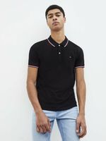 Celio Necetwo Polo T-Shirt Schwarz